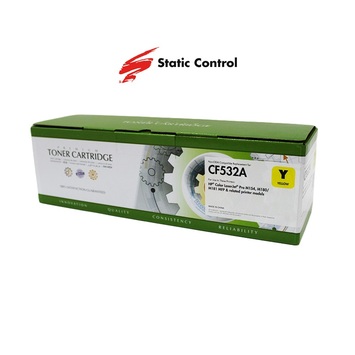 Картридж тонер HP CLJ CF532A (205A) Static Control 0.9k Yellow (002-01-SF532A) - Фото №1