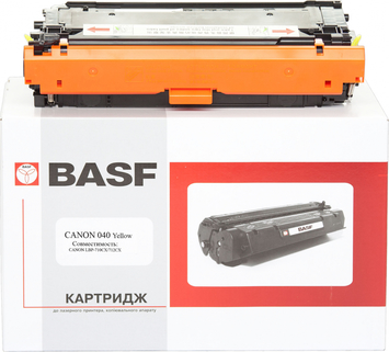 Картридж тонер BASF для i-Sensys LBP-710CX/712CX 0454C001 Yellow (BASF-KT-040Y) - Фото №1