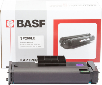 Картридж тонер BASF для Ricoh Aficio SP200S/200SN Type SP 200LE 407263 Black (BASF-KT-SP200LE) - Фото №1