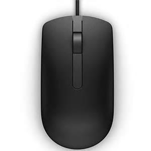 Миша DELL Optical Mouse-MS116 - Black (570-AAIS) - Фото №1