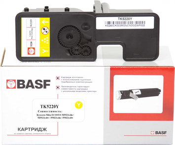 Картридж тонер BASF для KYOCERA M5521/P5021, TK-5220Y 1T02R9ANL1 Yellow (BASF-KT-1T02R9ANL1) - Фото №1