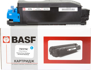 Картридж тонер BASF для KYOCERA P6230/M6230/M6630, TK-5270C 1T02TVCNL0 Cyan (BASF-KT-1T02TVCNL0) - Фото №1