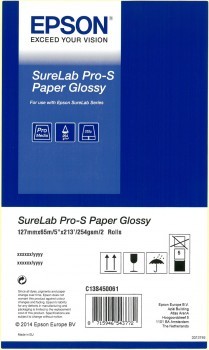 Папір глянцевий 12*165 см Pro-S Paper Glossy 5x65 (C13S450061BP) - Фото №1