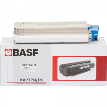 Картридж тонер BASF для OKI C5800 / 5900 43324422 Magenta (BASF-KT-C5800M-43324422) - Фото №1