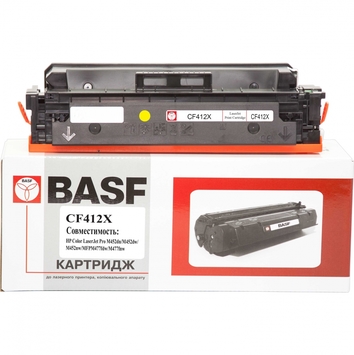 Картридж тонер BASF для HP LJ Pro M452dn/M452nw/M477fdn CF412X Yellow (BASF-KT-CF412X) - Фото №1