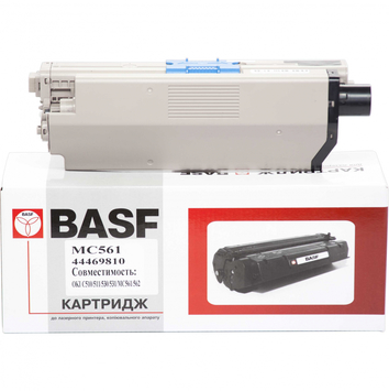 Тонер-картридж BASF для OKI C510 / 511/530 44469810 Black (BASF-KT-MC561K) - Фото №1