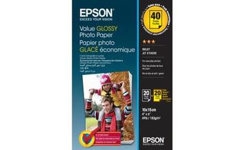 Папір Epson 100mmx150mm Value Glossy Photo Paper 2х20 л. (C13S400044) - Фото №1