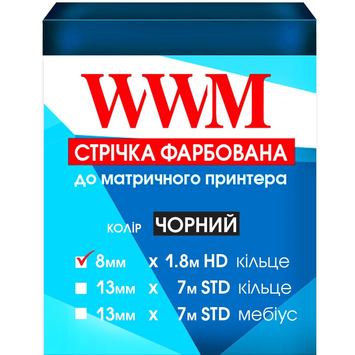 Стрічка WWM 8мм х 1.8м HD кільце Black (R8.1.8H) - Фото №1