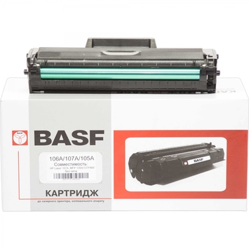 Тонер-картридж BASF для HP LJ 107/135/137 W1106A Black (BASF-KT-W1106A-WOC) - Фото №1