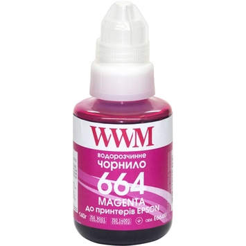 Чернила WWM 664 для Epson L110/L210/L300 140г Magenta (E664M) - Фото №1