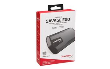 Портативный твердотельный накопитель USB 3.1 Gen 2 Type-C Kingston HyperX Savage EXO 480GB 3D TLC (SHSX100/480G) - Фото №1