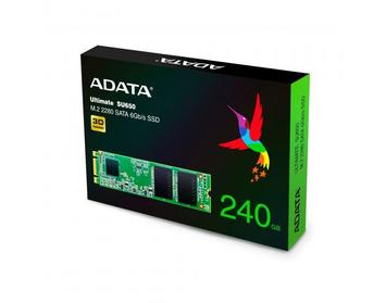 Твердотельный накопитель SSD M.2 ADATA 240GB SU650 SATA 2280 3D TLC - Фото №1