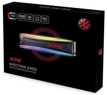 Твердотільний накопичувач SSD M.2 ADATA 256GB XPG SPECTRIX S40G NVMe PCIe 3 x4 2280 3D TLC RGB - Фото №1