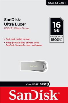 Накопичувач SanDisk 16GB USB 3.1 Ultra Luxe - Фото №1