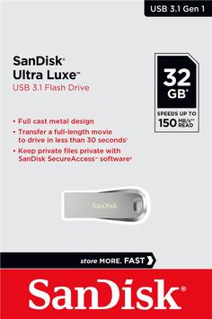 Накопичувач SanDisk 32GB USB 3.1 Ultra Luxe - Фото №1