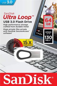 Накопичувач SanDisk 64GB USB 3 Ultra Loop - Фото №1