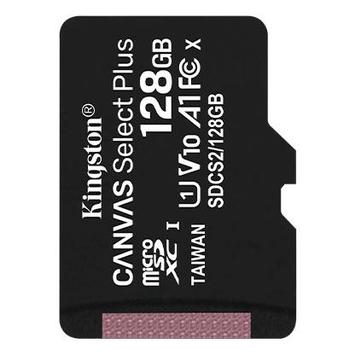 Карта памяти Kingston 128GB microSDXC C10 UHS-I R100MB/s Canvas Select Plus - Фото №1