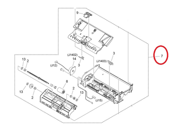 Узел захвата ADF в сборе моделей с ADF для Canon MF4410/4450/4430 только FM4-6944-000000 - Фото №1