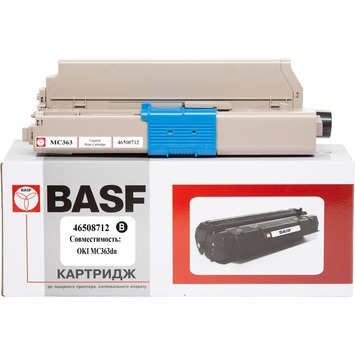 Картридж тон. BASF для OKI MC363dn 46508712 Black (BASF-KT-46508712) - Фото №1