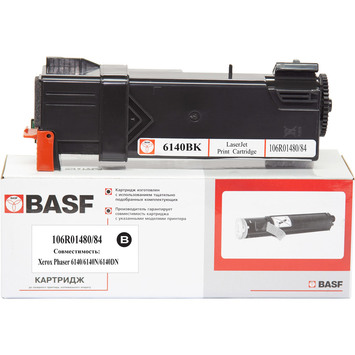 Картридж тон. BASF для Xerox Phaser 6140 106R01484/106R01480 Black (BASF-KT-106R01480/84) - Фото №1