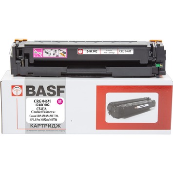 Картридж тон. BASF для Canon 046, LBP-650, HP LJ Pro M452dn 1248C002/046M/CF413A Magenta (BASF-KT-CRG046M-U) - Фото №1