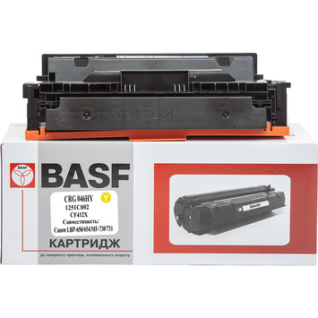 Картридж тон. BASF для Canon 046H, LBP-650/MF-730 1251C002/CF412X Yellow (BASF-KT-046HY-U) - Фото №1