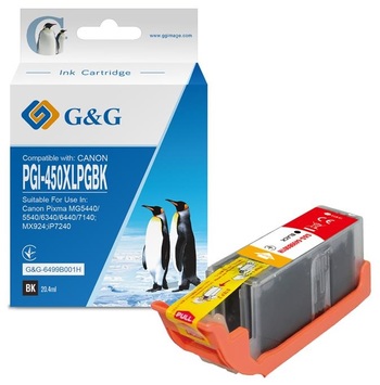 Картридж G&G для Canon PGI-450Bk PIXMA MG5440/MG6340 G&G-6499B001H - Фото №1