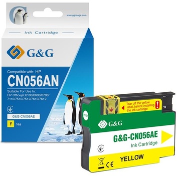 Картридж G&amp;G для HP No.933 XL OJ 6700/7612 Premium Yellow G&amp;G-CN056AE - Фото №1