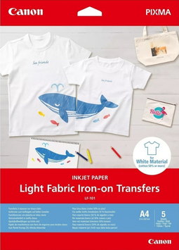 Папір Canon A4 Light Fabric Iron-on Transfers A4, 5 л. 4004C002 - Фото №1