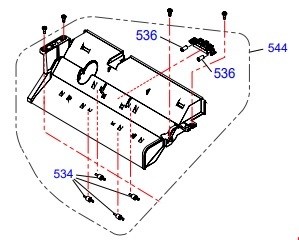 Узел передний в сборе Epson ET-M2120/M2120/M2128/M2129 (DUP FRONT ASSY 544), 1753822 - Фото №1