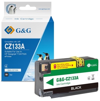 Картридж G&amp;G для HP Designjet T120/T520 ePrinter Black G&amp;G-CZ133A - Фото №1