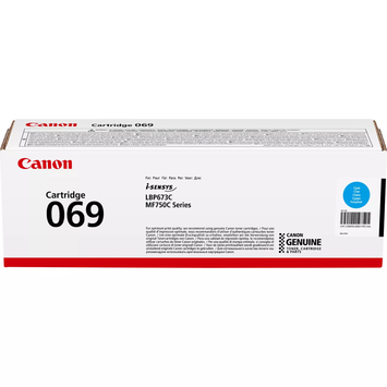 Картридж Canon 069 MF752Cdw/MF754Cdw/LBP673Cdw Cyan (1900 стр.) 5093C002 - Фото №1