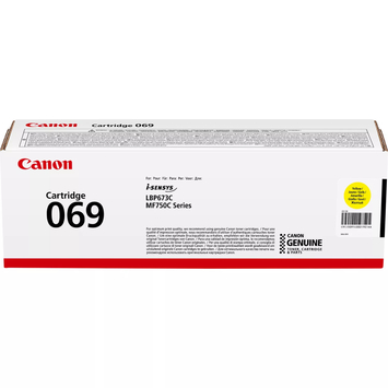 Картридж Canon 069 MF752Cdw/MF754Cdw/LBP673Cdw Yellow (1900 стр.) 5091C002 - Фото №1