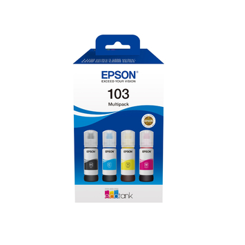 Набор чернил 4 цвета Модель 103 EcoTank 4-colour Multipack C13T00S64A - Фото №1