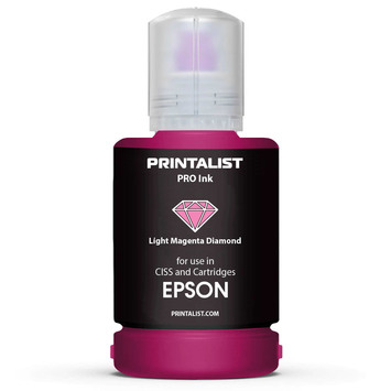 Чернило PRINTALIST для Epson 140г Light Magenta водорастворимое (PL-INK-EPSON-LM) - Фото №1