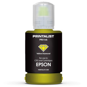 Чернило PRINTALIST для Epson 140г Yellow водорастворимое (PL-INK-EPSON-Y) - Фото №1