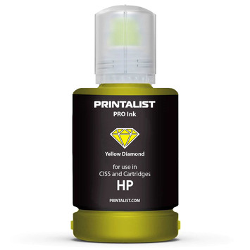 Чернило PRINTALIST для HP 140г Yellow водорастворимое (PL-INK-HP-Y) - Фото №1