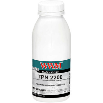 Тонер WWM для Pantum M6500/M6607, P2200/2500 бутыль 90г Black (WWM-PC211EV-90) - Фото №1