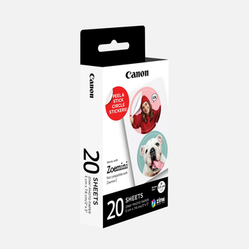 Папір Canon ZINK™ 1.3" у вигляді круглих наліпок, 20 арк. - Фото №1