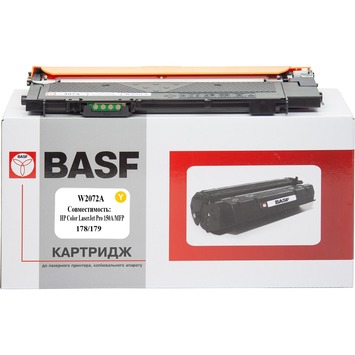 Картридж тон. BASF для HP CLJ 150/178/179 W2072A Yellow ( 700 в.) (BASF-KT-W2072A) - Фото №1