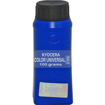 Тонер IPM для Kyocera Color P5021, P5026, P6030, P6130, P6230, P6235, M5521, M5526 universal бутыль 100г Cyan (TSKCUNVCLL) - Фото №1