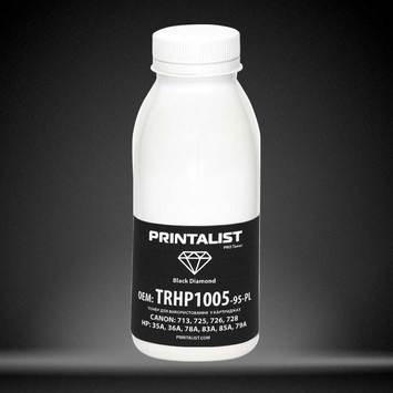 Тонер PRINTALIST для HP LJ P1005/1006/1505 бутыль 95г Black (TRHP1005-95-PL) - Фото №1