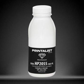 Тонер PRINTALIST для HP LJ P2035/2055 бутыль 105г Black (HP2055-105-PL) - Фото №1