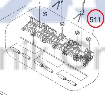 Направляющая бумаги верхняя в сборе Epson L800 / L805 /  P50 / R290 / R295 / T50 / T59 1465137 | 1476028 | 1438256 - Фото №1