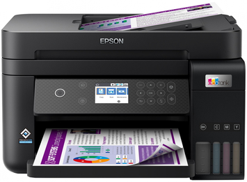 МФУ ink color A4 Epson EcoTank L6270 33_20 ppm ADF Duplex USB Ethernet Wi-Fi 4 inks Black Pigment C11CJ61405 - Фото №1