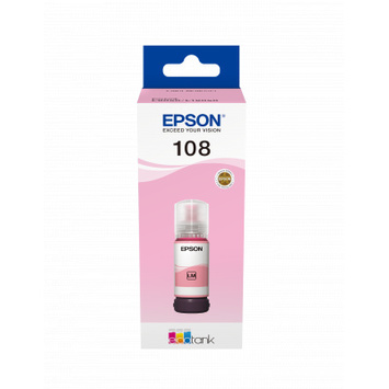 Контейнер с чернилами Epson 108 EcoTank L8050/L18050 light magenta C13T09C64A - Фото №1