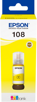 Контейнер с чернилами Epson 108 EcoTank L8050/L18050 yellow C13T09C44A - Фото №1