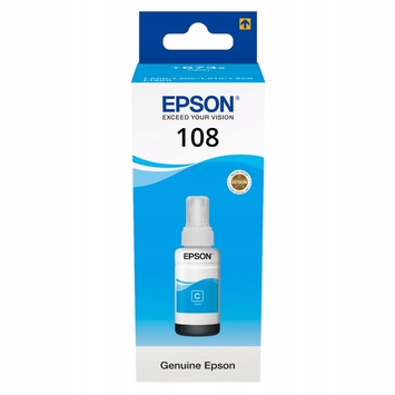 Контейнер с чернилами Epson 108 EcoTank L8050/L18050 cyan C13T09C24A - Фото №1