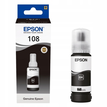 Контейнер с чернилами Epson 108 EcoTank L8050/L18050 black C13T09C14A - Фото №1