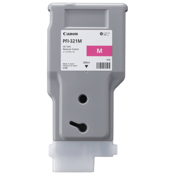 Чернило малиновое 300 мл для CANON TM-250/350 PFI-321 Magenta (300 ml) 6269C001AA - Фото №1